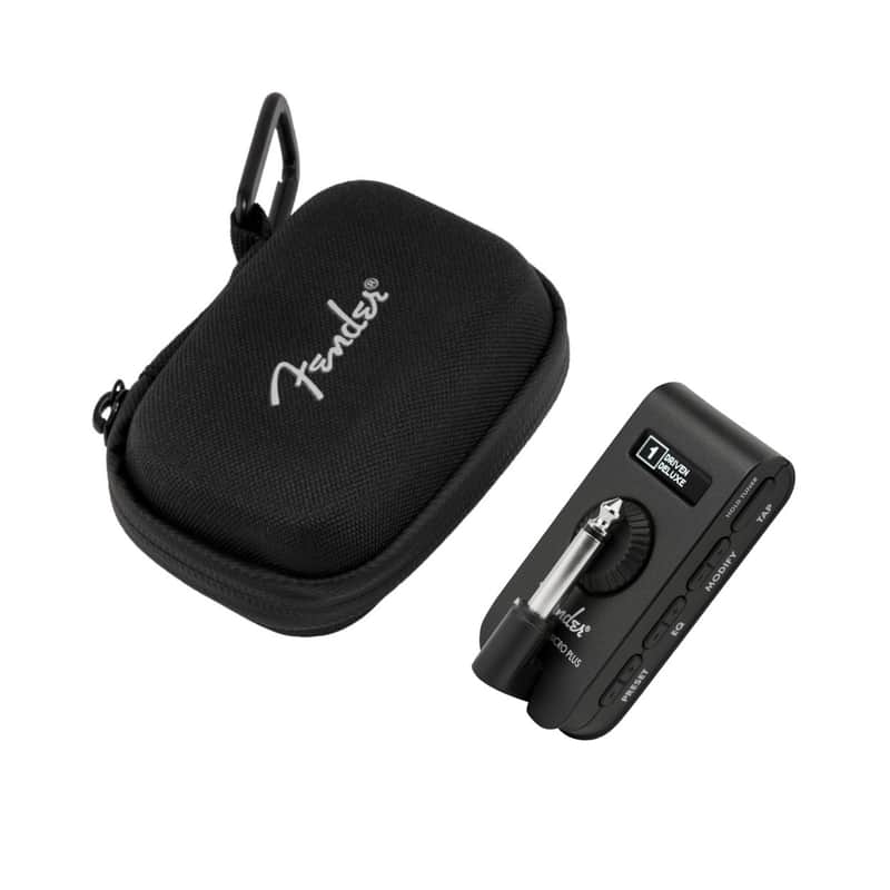 Fender Mustang Micro Plus Digital Amp (Black) Bundle with Case