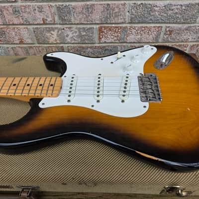 Vintage 1992 Fender Stratocaster American Vintage '57 (1957) Reissue Electric Guitar w/ Original Tweed Case, Paperwork! image 3