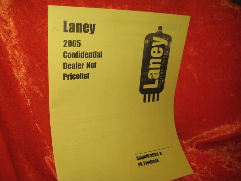 Laney Amplifier Detailed Price List from 2005 image 1