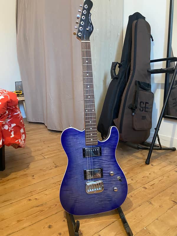 G&L Asat Tribute Deluxe Blueburst 2015 - Satin image 1