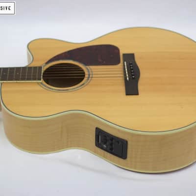 Fender CJ-290SCE Jumbo Natural image 6