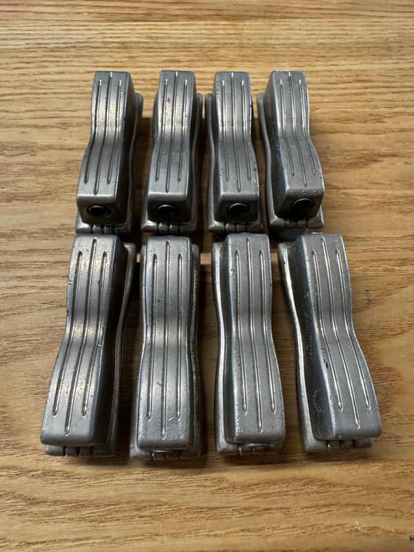Set Of 8 Ludwig Nickel Plated Bow Tie Classic Lugs Pre serial WFL Jazz Fest Buddy Rich Etc image 1