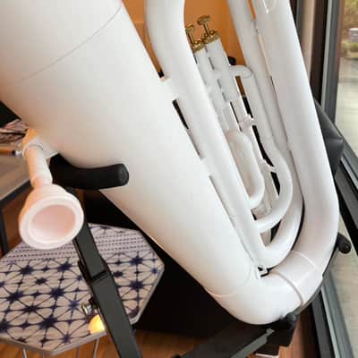 Coolwind CTU-180 ABS plastic Tuba, light weight, BBb, 3 piston valves, with bag, mouthpiece image 4