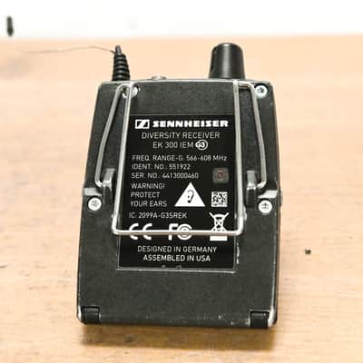 Sennheiser EK 300 IEM G3 Wireless Bodypack Receiver G Range: 566-608 MHz CG0132Y image 4