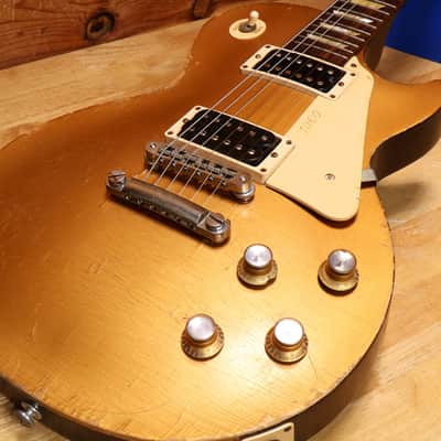 Gibson Les Paul Studio '50s Tribute Heavy Relic - 2016 - Satin Gold Top 45843 image 10