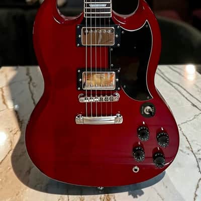 Epiphone SG G-400 - Cherry Red (Made in Korea) inc. aftermarket gigbag image 2