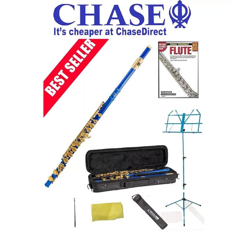 Elkhart Vincent Bach Blue Flute Pack | Split E Mechanism Offset G ~. image 1