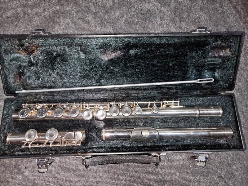 Yamaha YFL-221 Student Flute 2010s - Silver image 1