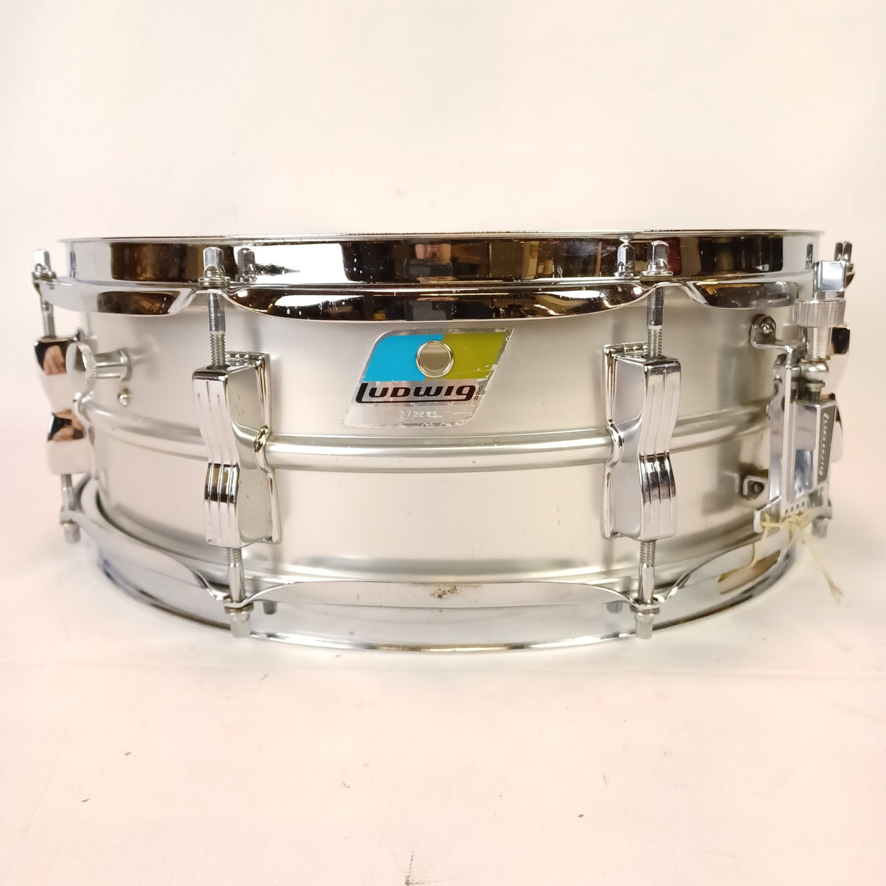 Ludwig 6/10/70 5x14"Acrolite Snare Drum B/O #772265 Baked Aluminum Shell#404 USA — main photograph