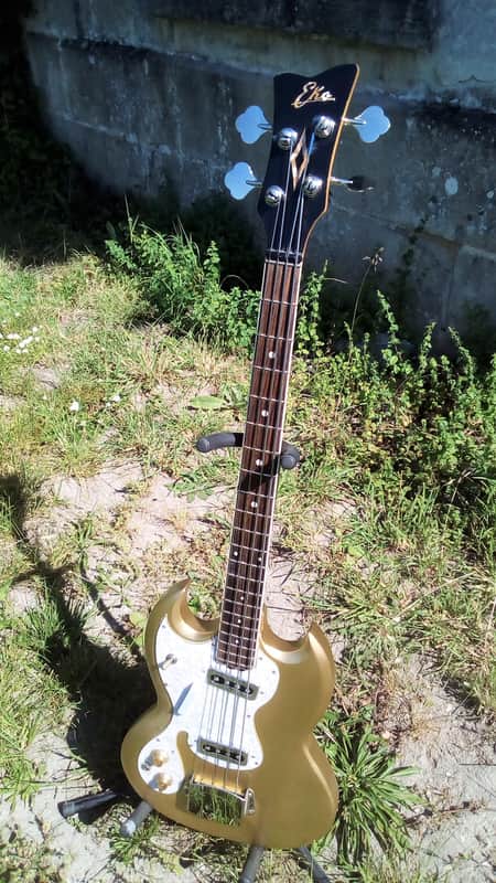 Eko Melody lefty bass 1972 gold image 1