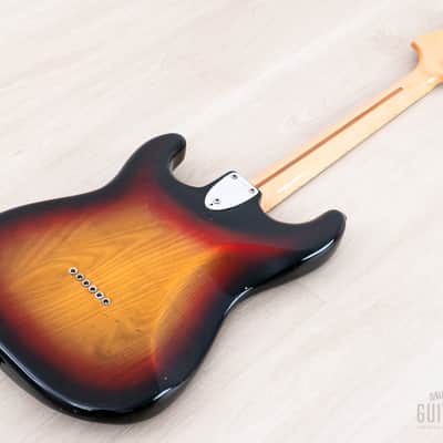 1976 Fender Stratocaster Hardtail Vintage Electric Guitar Sunburst w/ Case image 14