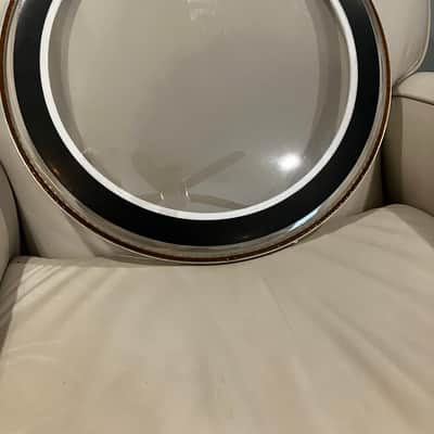 DW 18 BLACK VENTED + AQUARIAN 18 CLEAR SUPER KICK II BD HEADS image 2