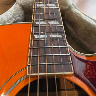 Epiphone Hummingbird Studio EC Heritage Cherry Sunburst w/Armour Platinum Hardshell Case image 5