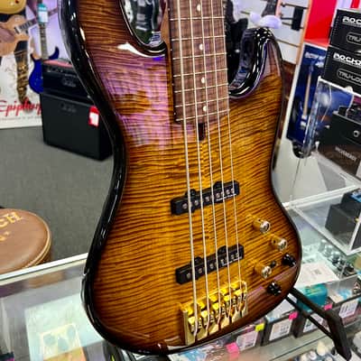 Wilkins Exotic 5 String Bass Made In USA with Gig Bag - Pre Owned image 3