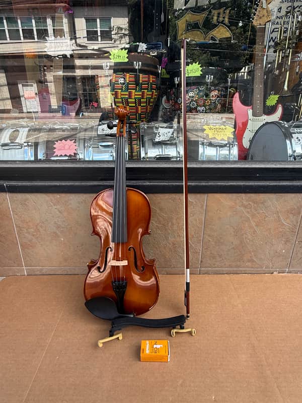 Carlo Robelli by Violmaster P-105 4/4 Full Size Violin w/ Bow, Case, Shoulder Rest & Rosin image 1