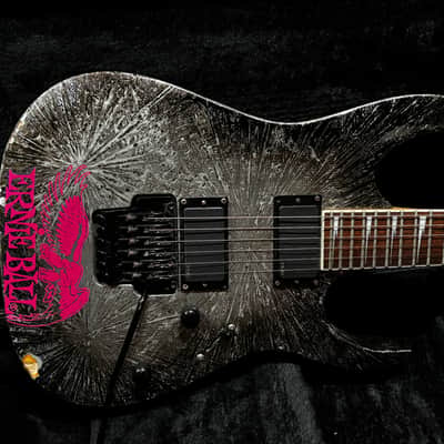 Ibanez RGR320EX-SAR Silver Arctic Frost Electric Guitar Splatter Finish image 2