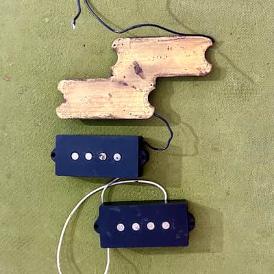 Vintage 1976 Fender Precision Bass Pickups w/ Plate image 1