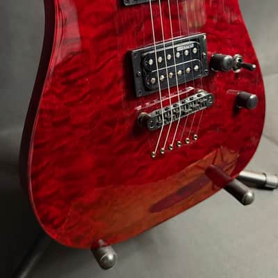 ESP LTD MH-200QM NT Electric Guitar See-Thru Black Cherry (441) image 6