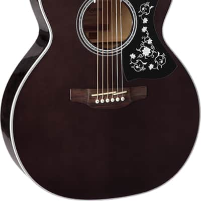Takamine GN75CE Grand Concert Acoustic-Electric Guitar, Solid Spruce Top, Transparent Black image 1