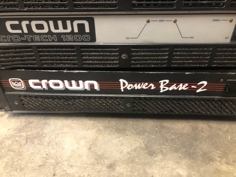 Crown Power Base 2: 2-Channel Power Amplifier 1990s - Black Bild 1