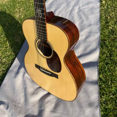 Santa Cruz OM Moon Spruce / Cocobolo “Luna” Custom 2015–Rare SCGC image 14