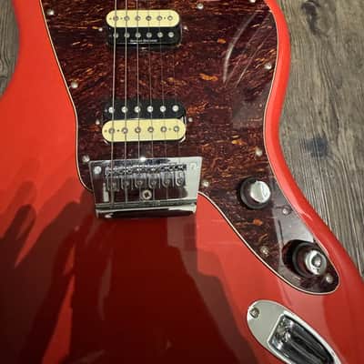 Squier Vintage modified Jaguar HH hardtail 2010s - Fiesta red image 4