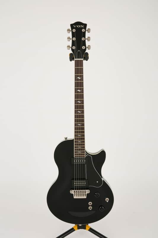 VOX Series SSC-55 Black Single Cutaway Mahogany Maple Top Electric Guitar image 1