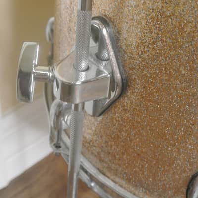 🎵 GRETSCH CATALINA CLUB 14" CHAMPAGNE SPARKLE FLOOR TOM 4 UR DRUM SET! 🎵 RL948 image 2