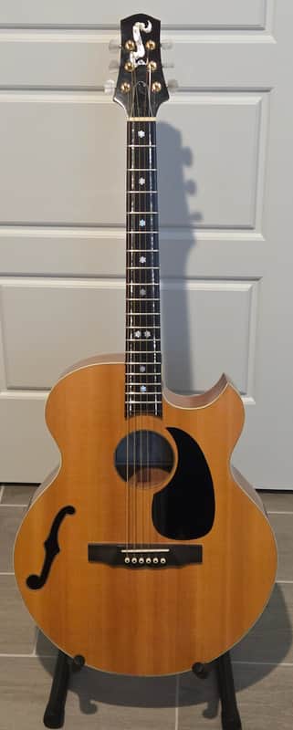 Levitch Guitar Works Figured Mrytle and Spruce Handmade Acoustic Guitar 1995 - Lacquer image 1