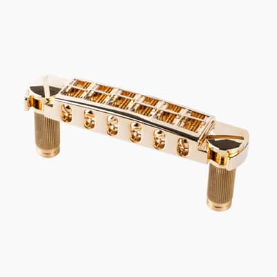 Tonepros Wraparound Bridge with Metric Locking Studs-Black image 2
