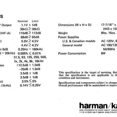 Harman Kardon EQ8 Ten Octave Graphic Equalizer Vintage || Serviced || 1980's Japan image 4