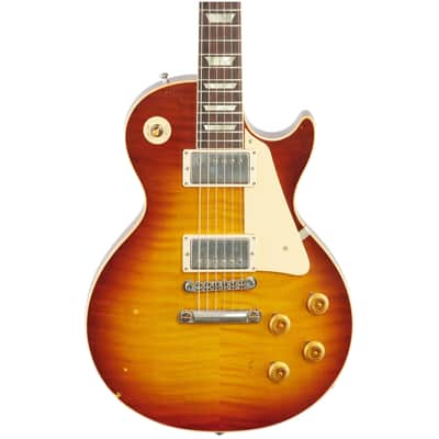 Gibson Custom 1959 Les Paul Standard Electric Guitar, Murphy Lab Light Aged, Royal Tea image 3