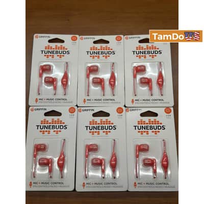 (Lot of 6) Griffin TuneBuds With Mic & Music Control Functions image 1