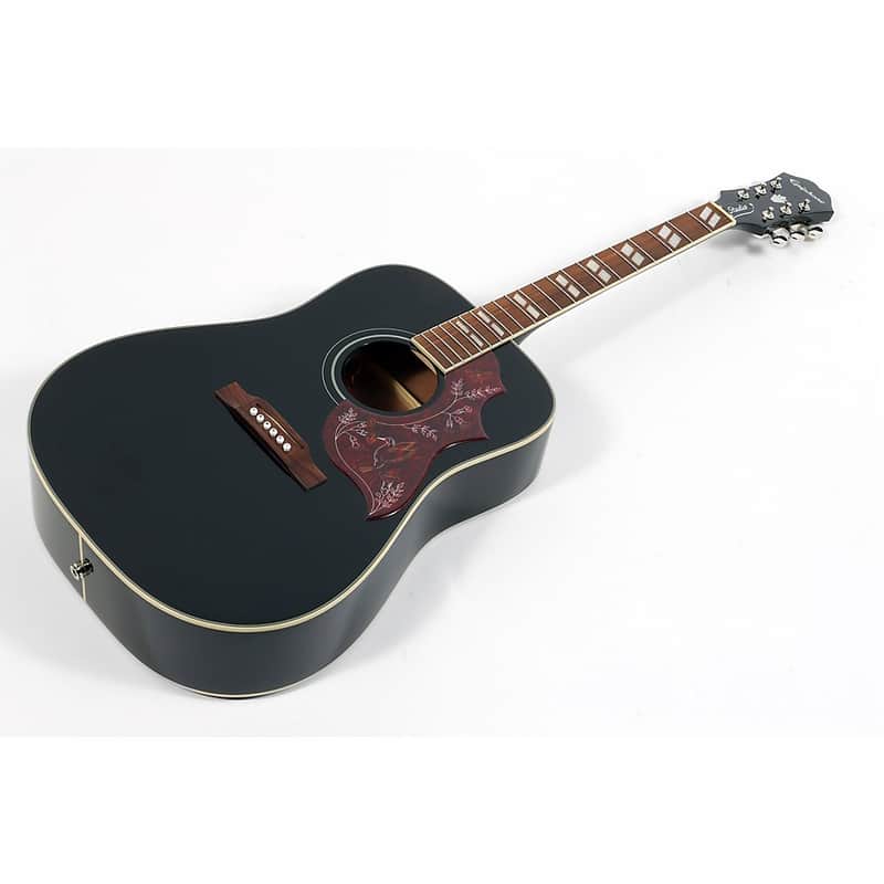 Epiphone Hummingbird Studio Limited-Edition Acoustic-Electric Guitar Regular Ebony image 1