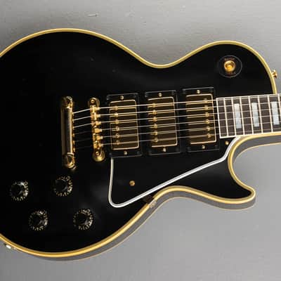 Gibson Custom Shop Historic 3-Pickup '57 Les Paul Custom Black Beauty Reissue 2025 - Ebony VOS - Light! image 6