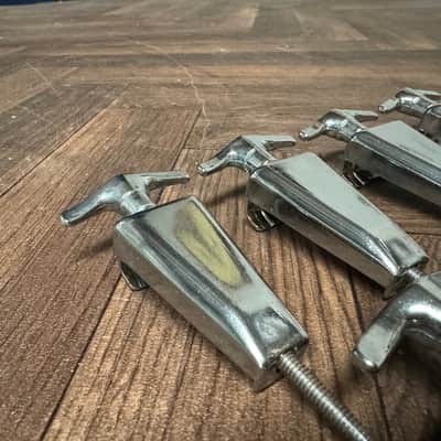 Vintage Mapex Mars Bass Drum Tension Rods & Claws Hardware x8 #OA165 image 2