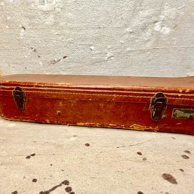 1950's Gibson Les Paul Guitar Case Brown-Pink Lifton 4 Latch Flat Top ~1952-1954 image 12