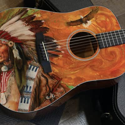 2017 Martin D-18RG Robert Goetz #18 Dreadnought Acoustic Guitar Native American + OHSC image 2