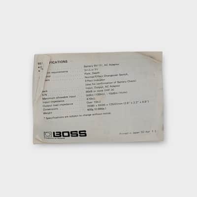 Boss CE-2 Chorus (Black Label) 1982 - Blue image 9