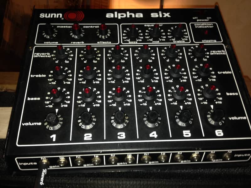 Sunn Alpha 6 PA 1983 Black | Reverb