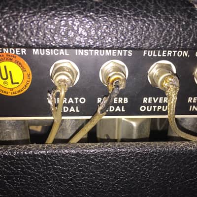 Fender Silverface Deluxe Reverb 1969 Black Tolex image 13