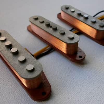 Stratocaster A2 Custom Strat Guitar Pickups SET HOT Vintage Hand Wound by Q pickups Fits Fender image 3