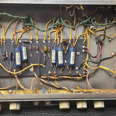 Fender Bassman "Tuxedo" 1964 head with Fender 2x12 cabinet image 9