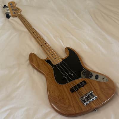 2018 Fender Limited Edition Roasted Ash American Professional Jazz Bass with Maple Fretboard - Natural - Free Pro Setup image 14