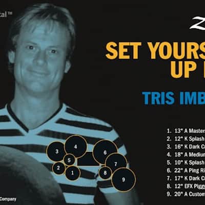 Zildjian - Tris Imboden's, Chicago, 20" K Custom Dry Light Ride Cymbal 2304g image 9