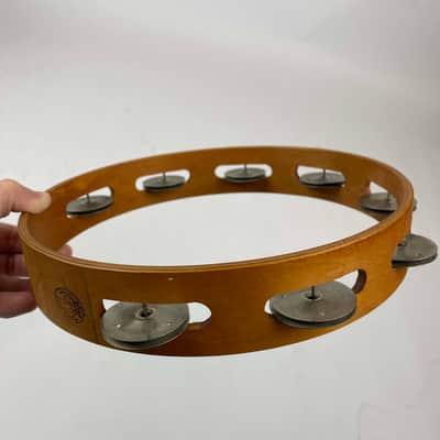 Kenny Rogers (Signature model ) - Tambourine Natural Wood Autographed Stage used! image 3