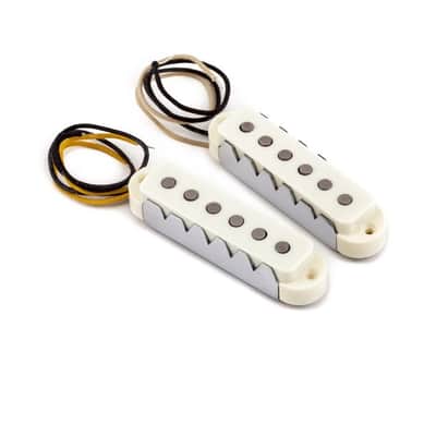 Pure Vintage '65 Jaguar Electric Guitar Pickup Set, of 2 Vintage White image 1
