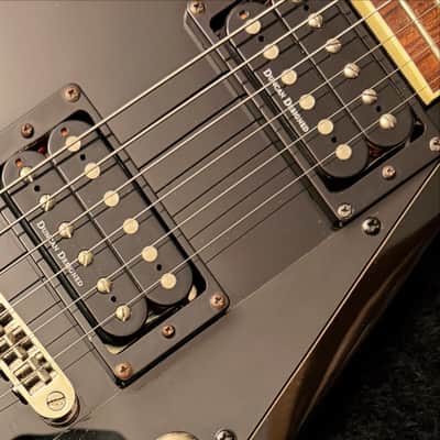 ESP LTD DV-200 2005 Dave Mustaine Signature Black - DV8 inlay on First fret - w/OHSC image 7