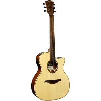 Lag T88ACE Tramontane 88 Auditorium Cutaway Solid Spruce Top Khaya Neck 6-String Acoustic-Electric Guitar image 2