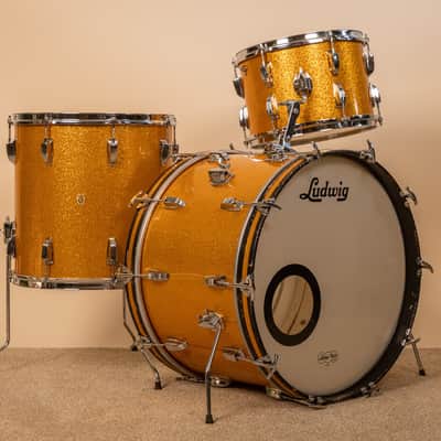 1960s Ludwig Gold Sparkle Super Classic Drum Set image 1